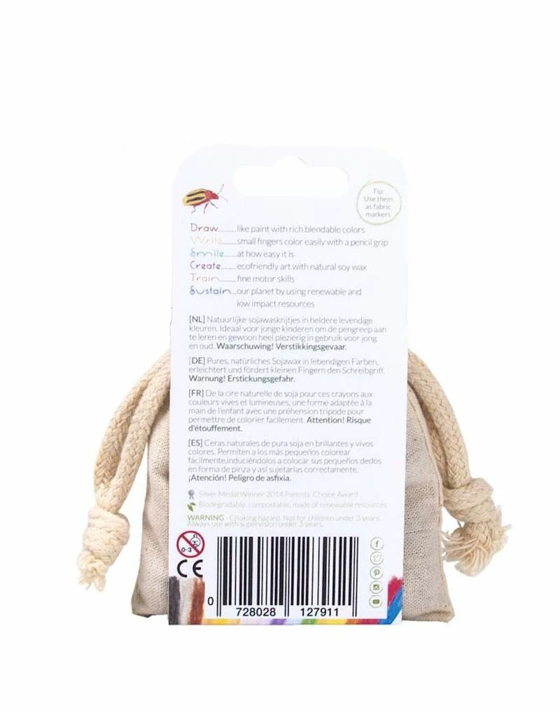 CRAYON ROCKS - 8 Natural Soy Wax Crayons (Stimulating Tripod Grip)