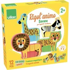 VILAC - Magnetic Savannah Animals Set Toddler Toys