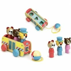 VILAC - Coach Pull Toy Toddler Toys