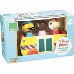 VILAC - Coach Pull Toy Toddler Toys