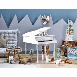 Music & Sounds VILAC - White Grand Piano With Stool