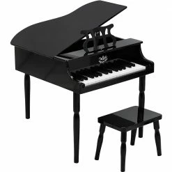 VILAC - Black Grand Piano With 30 Keys And Sheet Music Music & Sounds