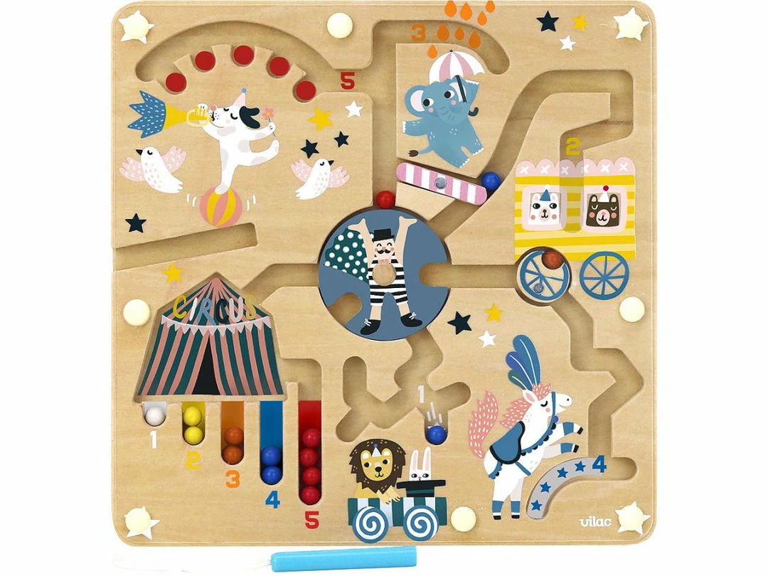 VILAC - Magnetic Circus Maze Toddler Toys