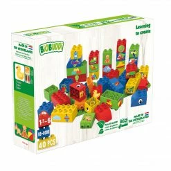 BiOBUDDi - Learning To Create - 40pcs, 1 Baseplate