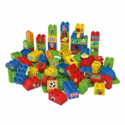 Toddler Toys BiOBUDDi - Learning To Create - 60pcs, 2 Baseplates