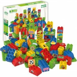 Toddler Toys BiOBUDDi - Learning To Create - 60pcs, 2 Baseplates