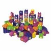 BiOBUDDi - Learning To Create - 60pcs, 2 Baseplates Toddler Toys