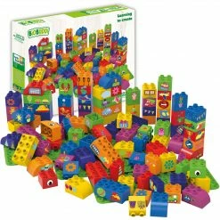 BiOBUDDi - Learning To Create - 100pcs, 3 Baseplates Toddler Toys