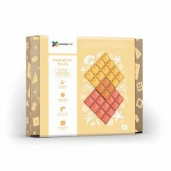 Connetix Tiles CONNETIX - 2 Piece Base Plate Lemon & Peach Pack