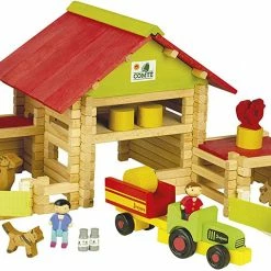 Building & Construction JEUJURA - Big Farm With Tractor & Animals- 220 Pcs