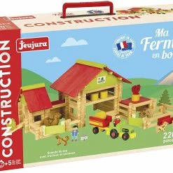 Building & Construction JEUJURA - Big Farm With Tractor & Animals- 220 Pcs