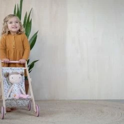 LITTLE DUTCH - Wooden Doll Stroller - Spring Flowers Toddler Toys