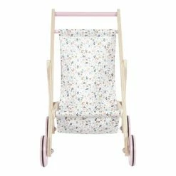 LITTLE DUTCH - Wooden Doll Stroller - Spring Flowers Toddler Toys