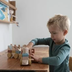 LITTLE DUTCH - Stacking Train Pure & Nature