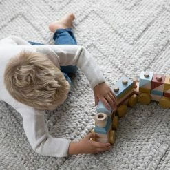 LITTLE DUTCH - Stacking Train Pure & Nature