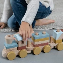 LITTLE DUTCH - Stacking Train Pure & Nature