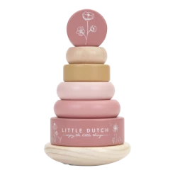 LITTLE DUTCH - Rocking Ring Stacker - Wild Flowers Toddler Toys