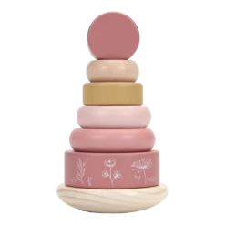 LITTLE DUTCH - Rocking Ring Stacker - Wild Flowers Toddler Toys