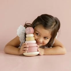 LITTLE DUTCH - Rocking Ring Stacker - Wild Flowers Toddler Toys