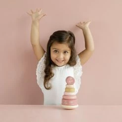 LITTLE DUTCH - Rocking Ring Stacker - Wild Flowers Toddler Toys