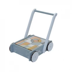 Toddler Toys LITTLE DUTCH - Block Trolley - Ocean