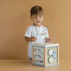 LITTLE DUTCH - Wooden Activity Cube - Ocean Toddler Toys