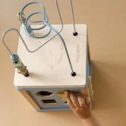 LITTLE DUTCH - Wooden Activity Cube - Ocean Toddler Toys