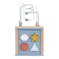 LITTLE DUTCH - Wooden Activity Cube - Ocean Toddler Toys