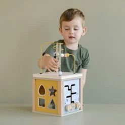 LITTLE DUTCH - Wooden Activity Cube - Little Goose