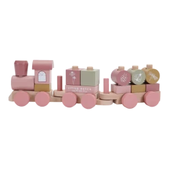 Toddler Toys LITTLE DUTCH - Stacking Train - Wild Flowers