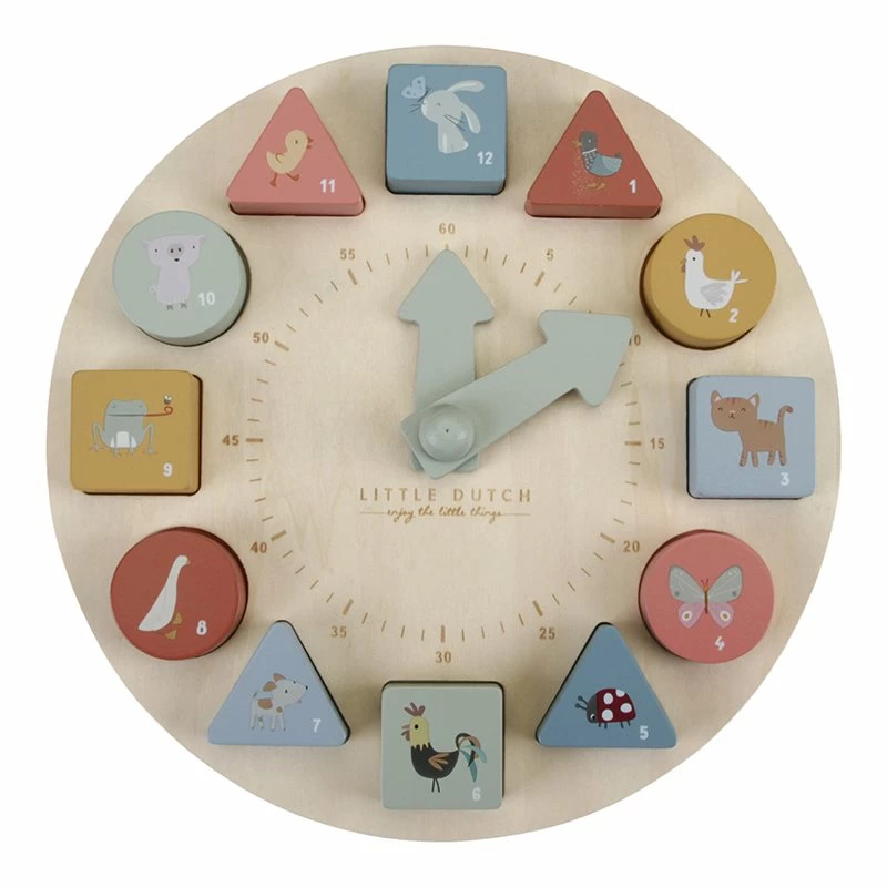 LITTLE DUTCH - Puzzle Clock Toddler Toys