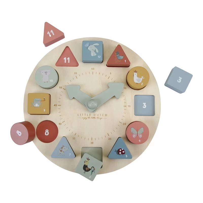 LITTLE DUTCH - Puzzle Clock Toddler Toys
