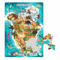 Educational Resources DODO TOYS - Frame Puzzle - North America
