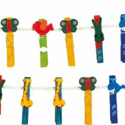 Small Foot - Animal Clothes Pegs Set Role Play Toys