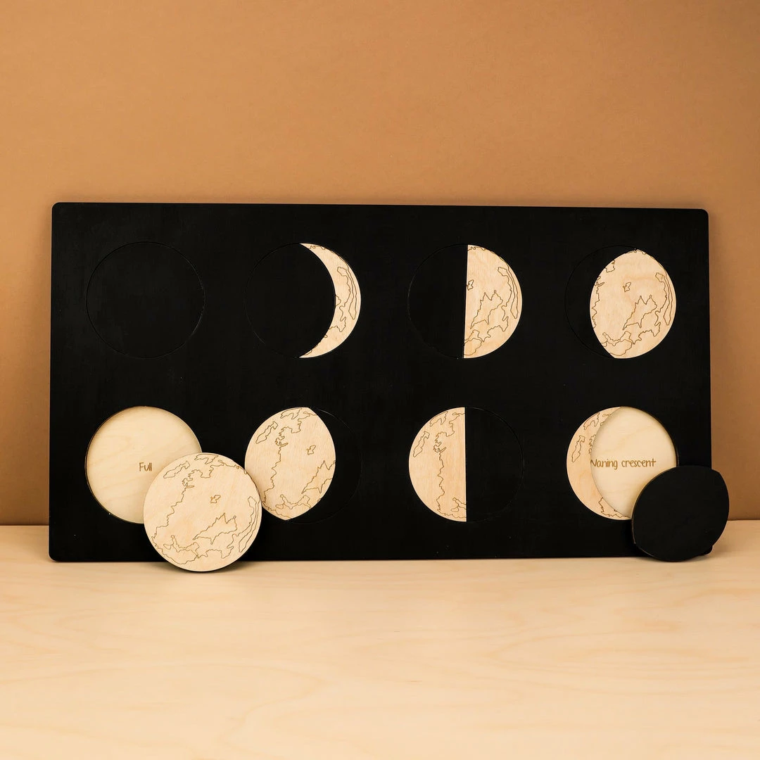 STUKA PUKA - To The Moon And Back Wooden Puzzle Educational Resources