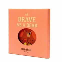 Threadbear Design Baby Toys Rag Book - As Brave As A Bear