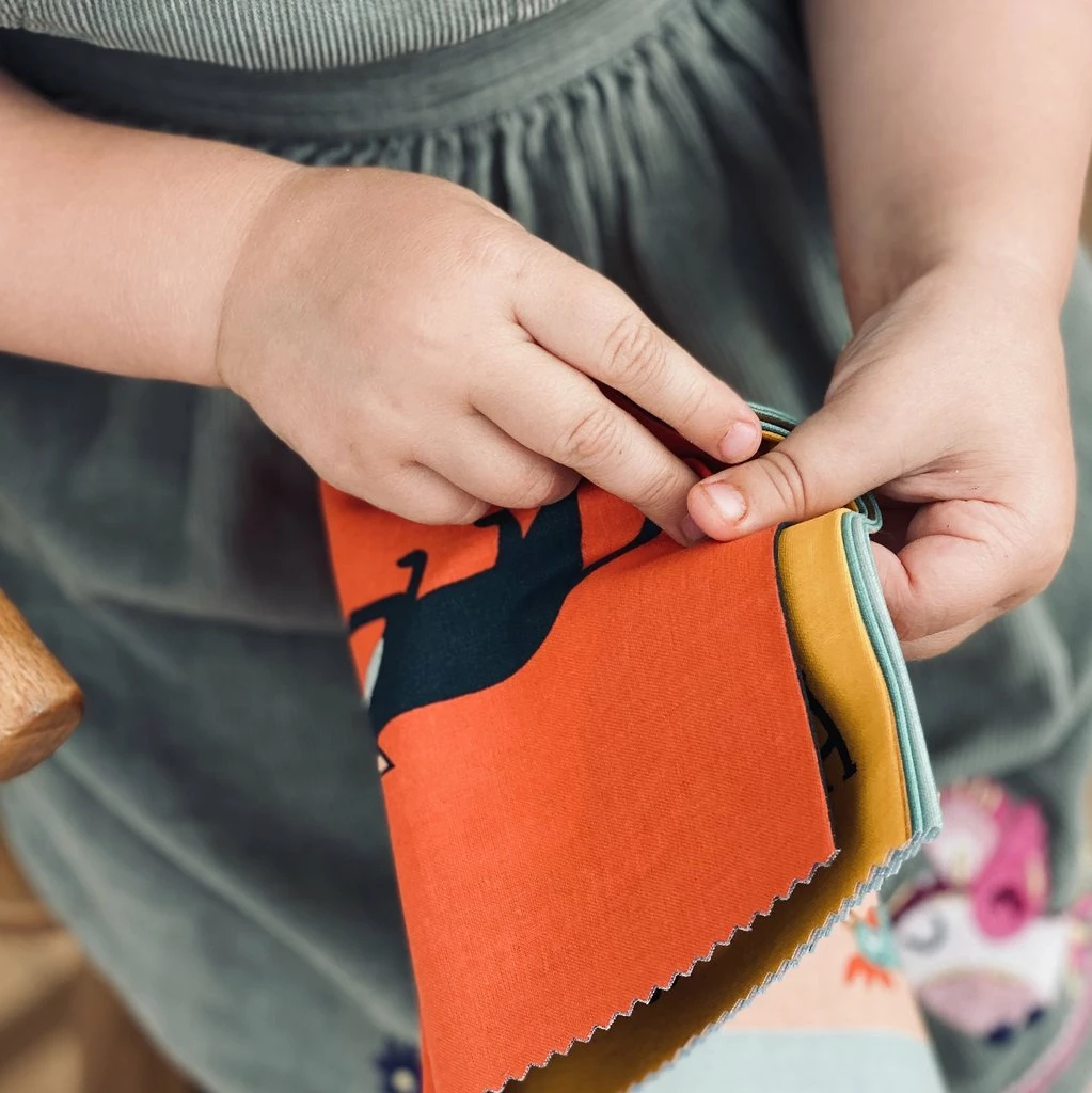 Threadbear Design Baby Toys Rag Book - As Brave As A Bear