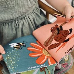 Threadbear Design Baby Toys Rag Book - As Brave As A Bear