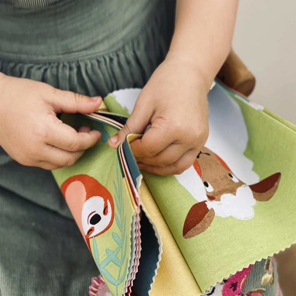 Threadbear Design Baby Toys Rag Book - As Brave As A Bear