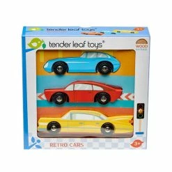 TENDER LEAF TOYS - Retro Cars Miniature Play Worlds