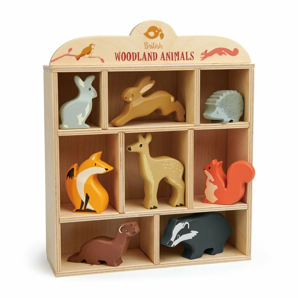 Miniature Play Worlds TENDER LEAF TOYS - 8 Woodland Animals (Without The Shelf)