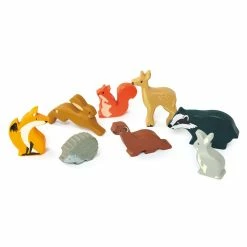 TENDER LEAF TOYS - 8 Woodland Animals With Shelf Miniature Play Worlds