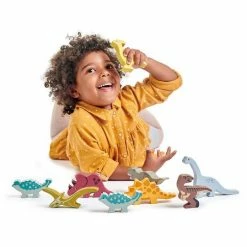 TENDER LEAF TOYS - 8 Dinosaurs With Shelf Miniature Play Worlds