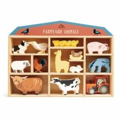 TENDER LEAF TOYS - 13 Farmyard Animals (Without The Shelf) Miniature Play Worlds
