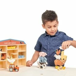 TENDER LEAF TOYS - 13 Farmyard Animals (Without The Shelf) Miniature Play Worlds