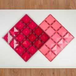 Connetix Tiles Open-Ended Play CONNETIX - 2 Piece Base Plate Pink & Berry Pack