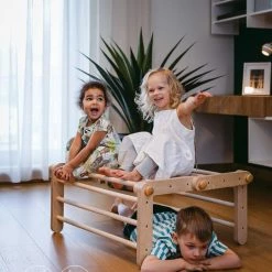 Ette Tete Mopitri Modifiable Pikler Triangle + Ramp Toddler Toys