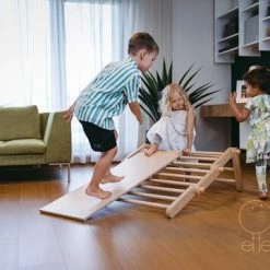 Ette Tete Mopitri Modifiable Pikler Triangle + Ramp Toddler Toys