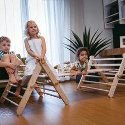 Ette Tete Mopitri Modifiable Pikler Triangle + Ramp Toddler Toys