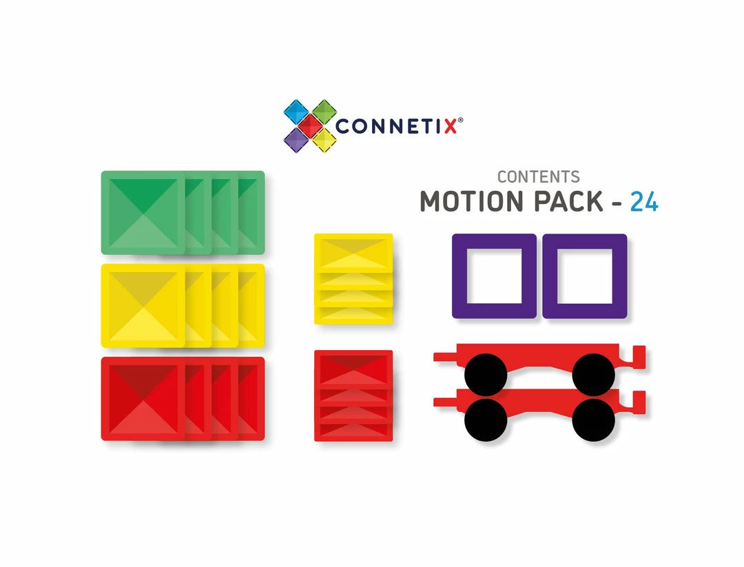 Connetix Tiles CONNETIX - 24 Piece Motion Pack